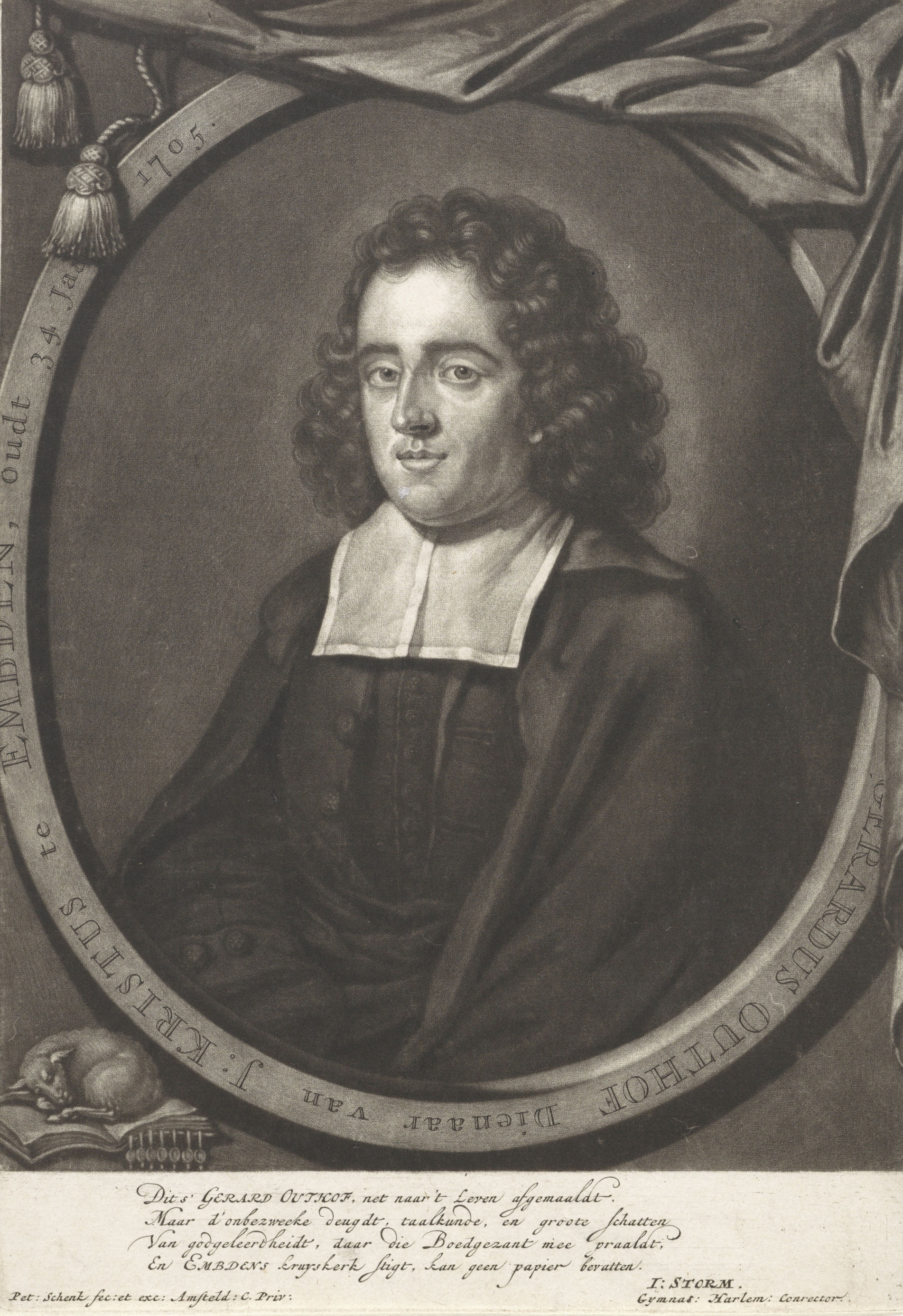 Afb. Pieter van Gerardus Outhof. Auteur: Pieter Schenk (1705-1713). Licentie: Public Domain.